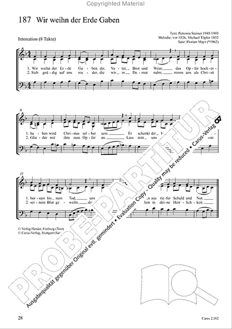 Chorbuch Gotteslob SAM 3-Part scores gallery preview page 29