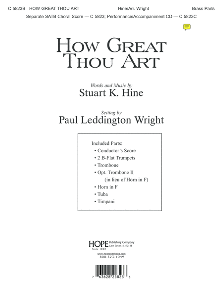 How Great Thou Art Choir scores gallery preview page 1