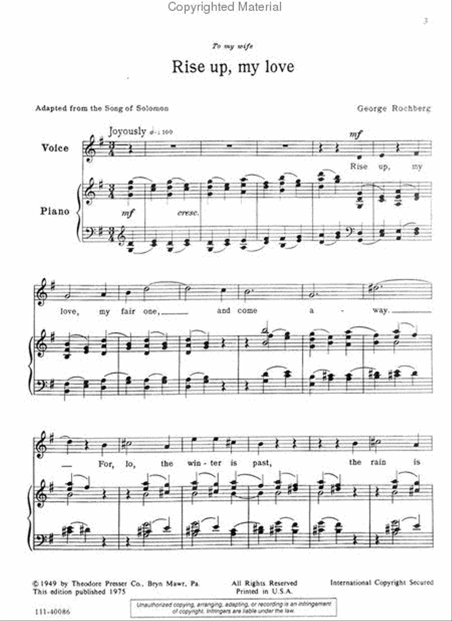 Four Songs of Solomon Chamber Music scores gallery preview page 2