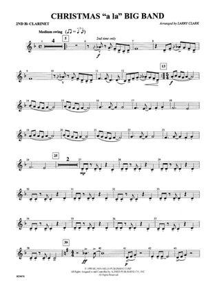 Christmas a la Big Band: 2nd B-flat Clarinet