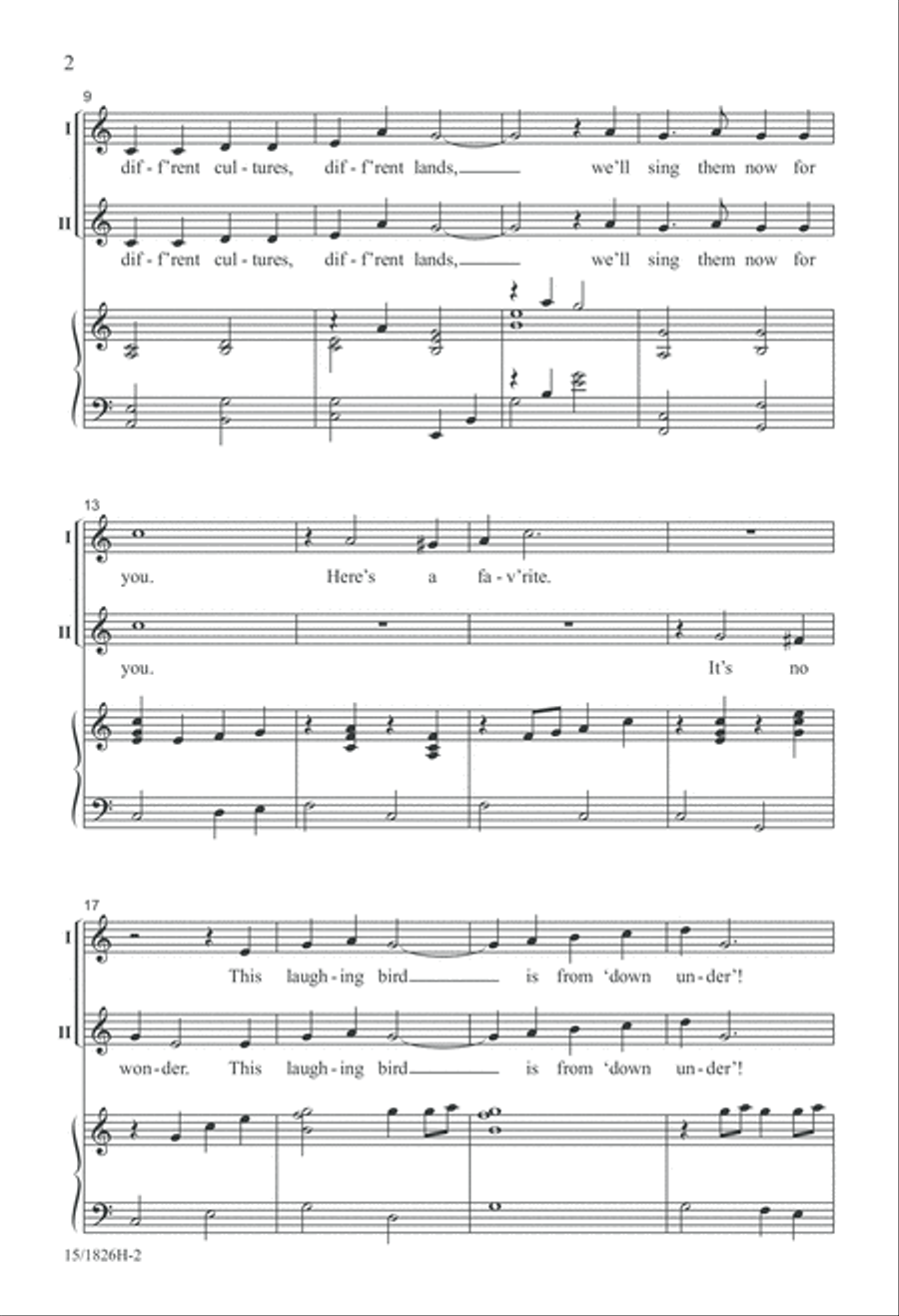 Rounds Around the World 2-Part scores gallery preview page 2