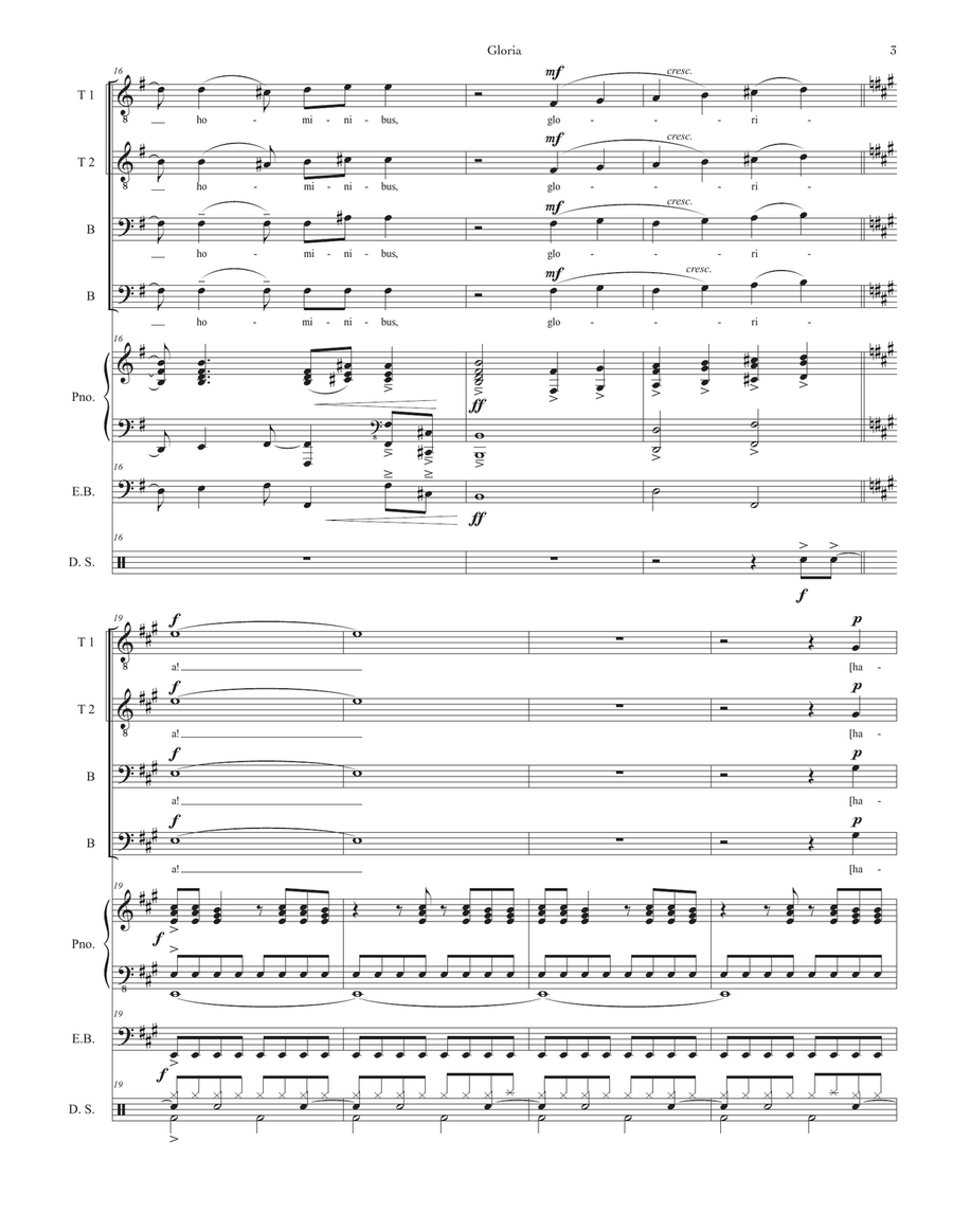 Gloria TTBB scores gallery preview page 3