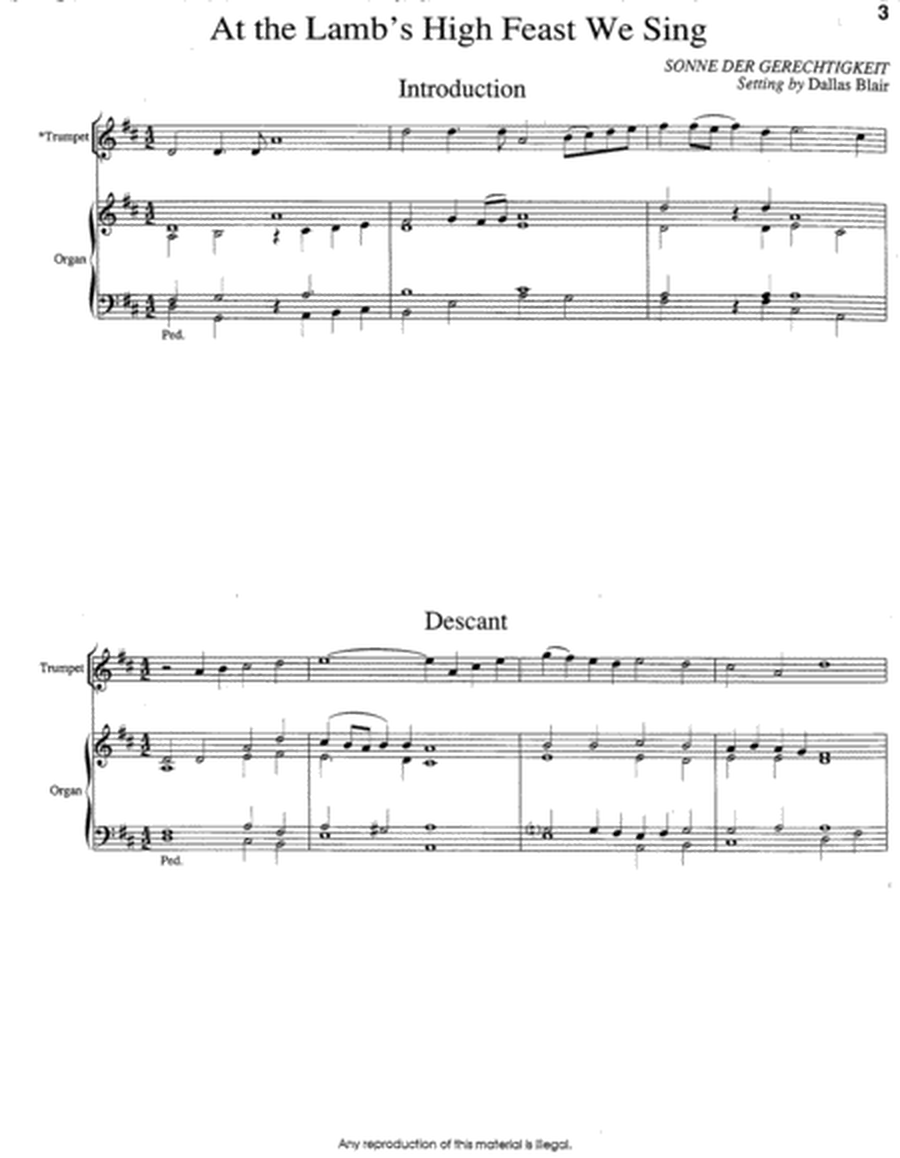 Hymn Introductions and Descants for Trumpet and Organ, Set 1