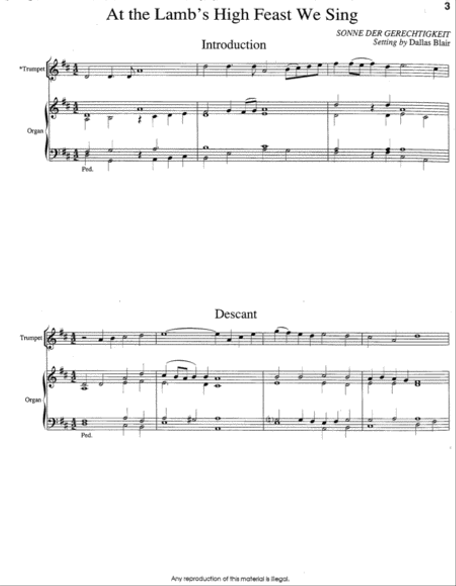 Hymn Introductions and Descants for Trumpet and Organ, Set 1 Trumpet scores gallery preview page 2