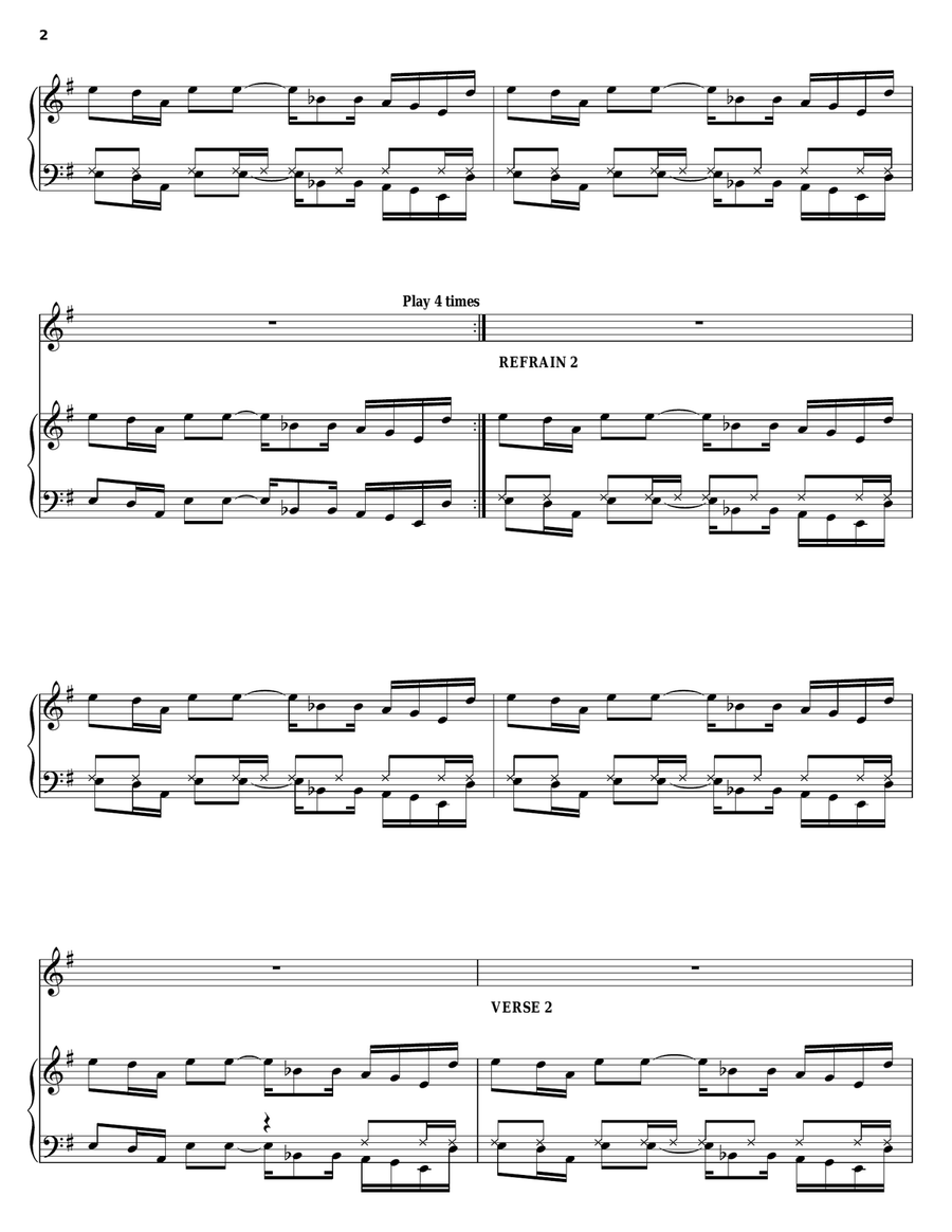 Sure Shot Sure Shot Piano, Vocal, Guitar scores gallery preview page 2