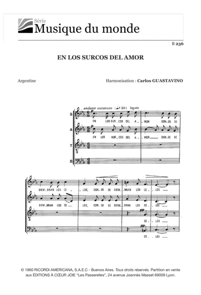 En Los Surcos Del Amor - SATB - Guastavino