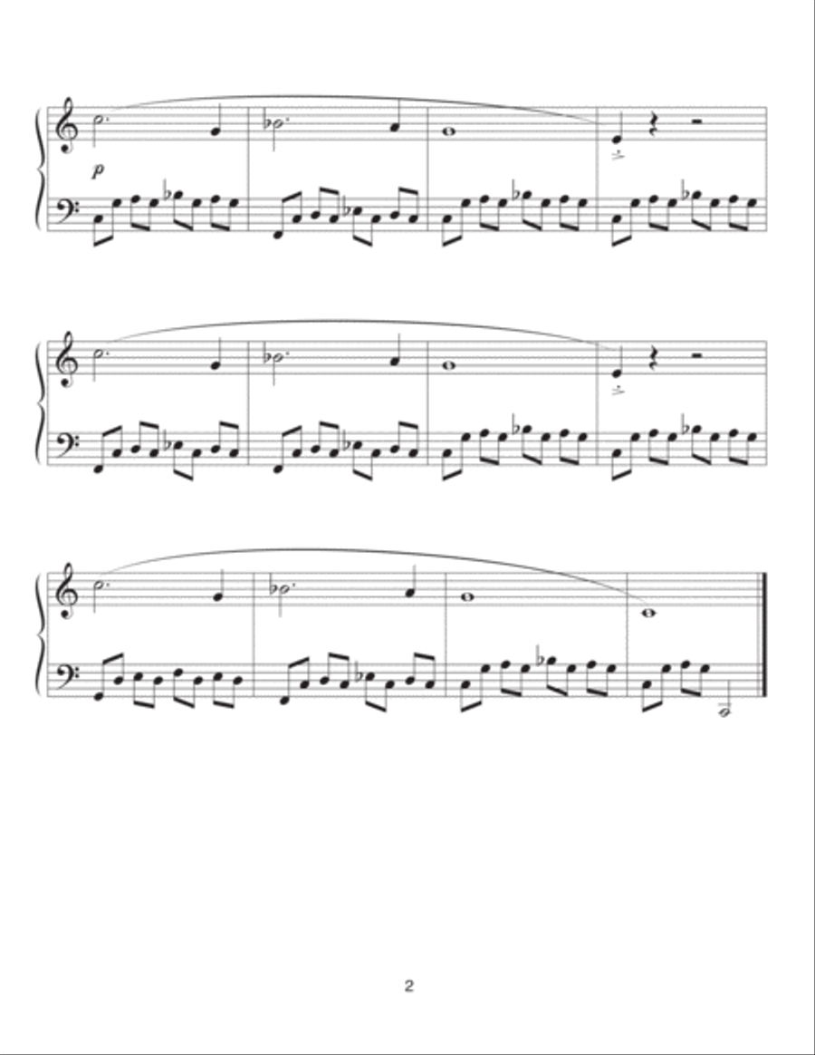 Rockin' Roundup-easy jazz piano solos Piano Solo scores gallery preview page 4