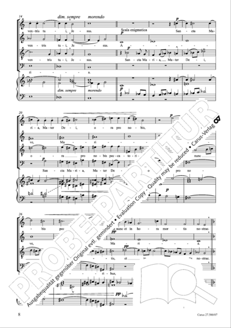 Quattro pezzi sacri Orchestra scores gallery preview page 9