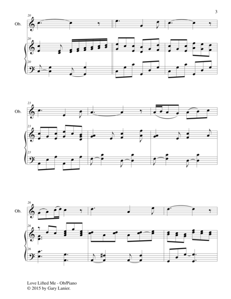 Gary Lanier: 3 GOSPEL HYMNS, SET III (Duets for Oboe & Piano) image number null