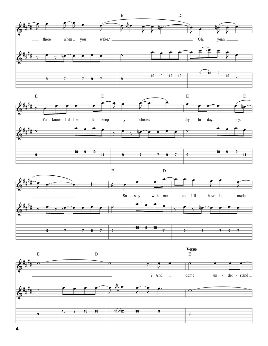 No Rain Acoustic Guitar scores gallery preview page 4