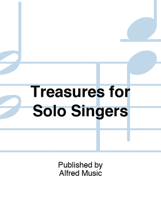 Book cover for Treasures for Solo Singers