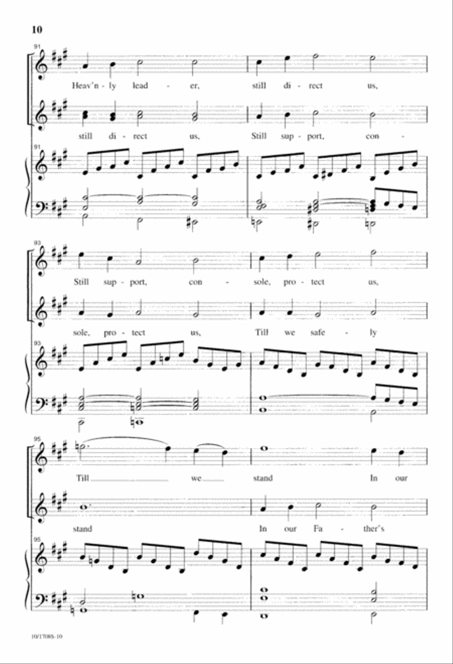 Jesus, Still Lead On 4-Part scores gallery preview page 10