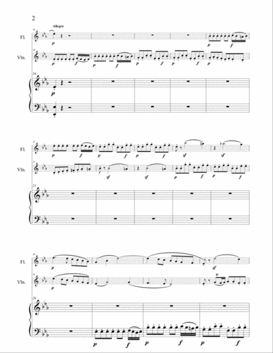 Mozart The Magic Flute Suite Small Ensemble scores gallery preview page 4