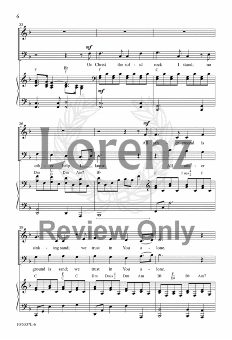 The Name of Our God 4-Part scores gallery preview page 6