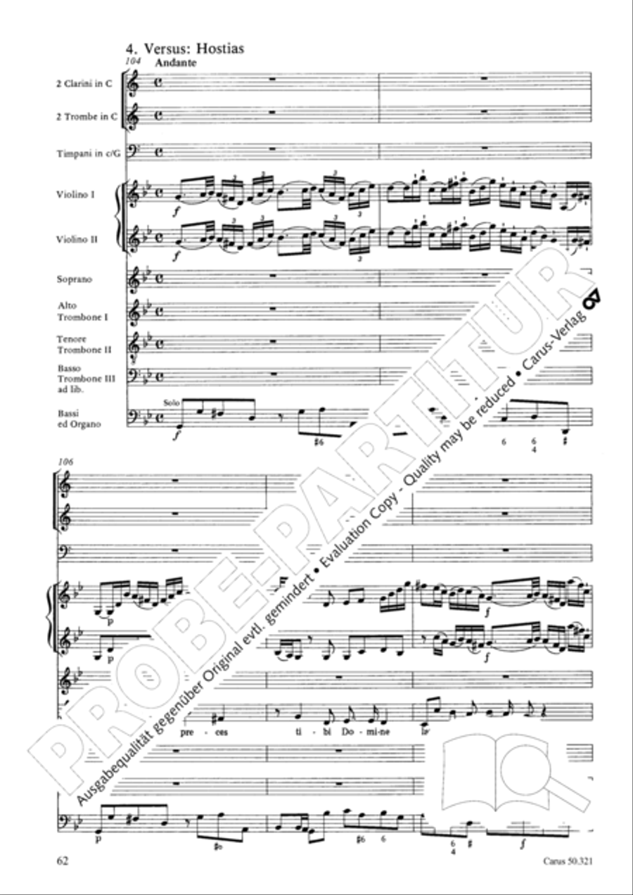 Requiem in C minor 4-Part scores gallery preview page 68
