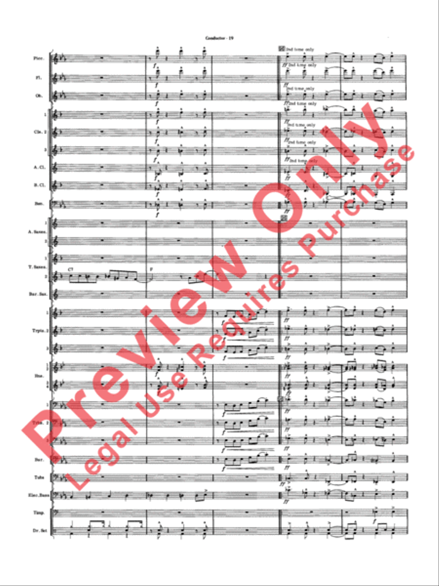 Five to Go Concert Band scores gallery preview page 21