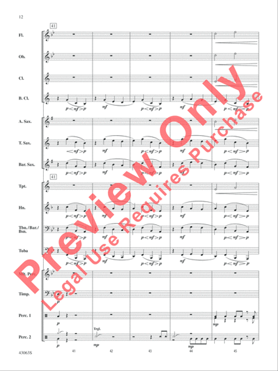 Fire's Edge Concert Band scores gallery preview page 13