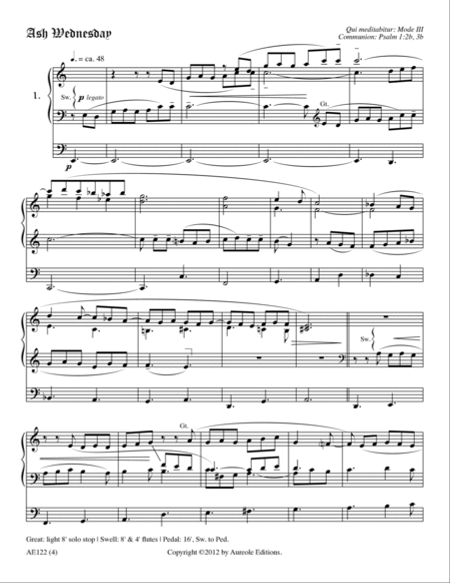 A Gregorian Liturgical Year for Organ, Volume 2 Organ scores gallery preview page 6