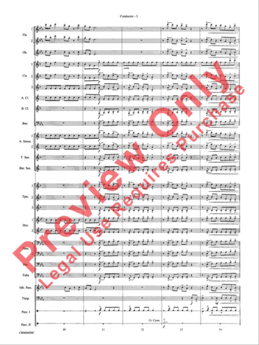 Go West! Concert Band scores gallery preview page 6