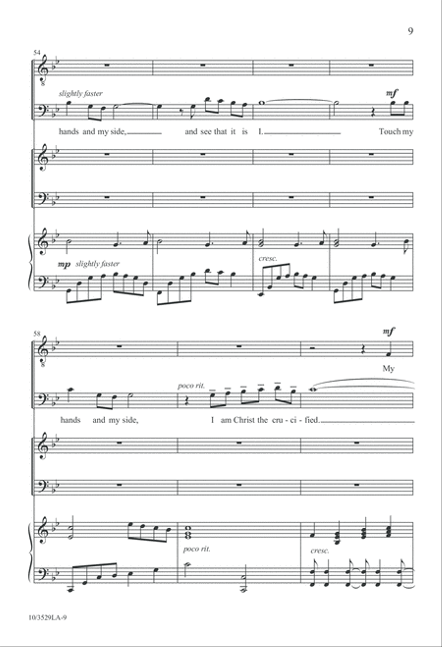We Have Seen the Lord 4-Part scores gallery preview page 9