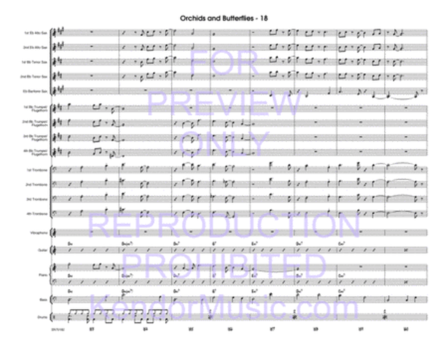 Orchids And Butterflies (Full Score)