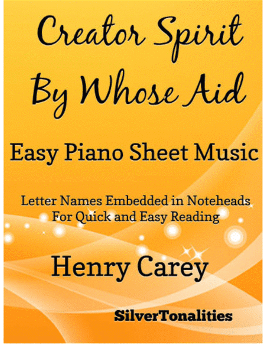 Creator Spirit By Whose Aid Easy Piano Sheet Music Easy Piano scores gallery preview page 1