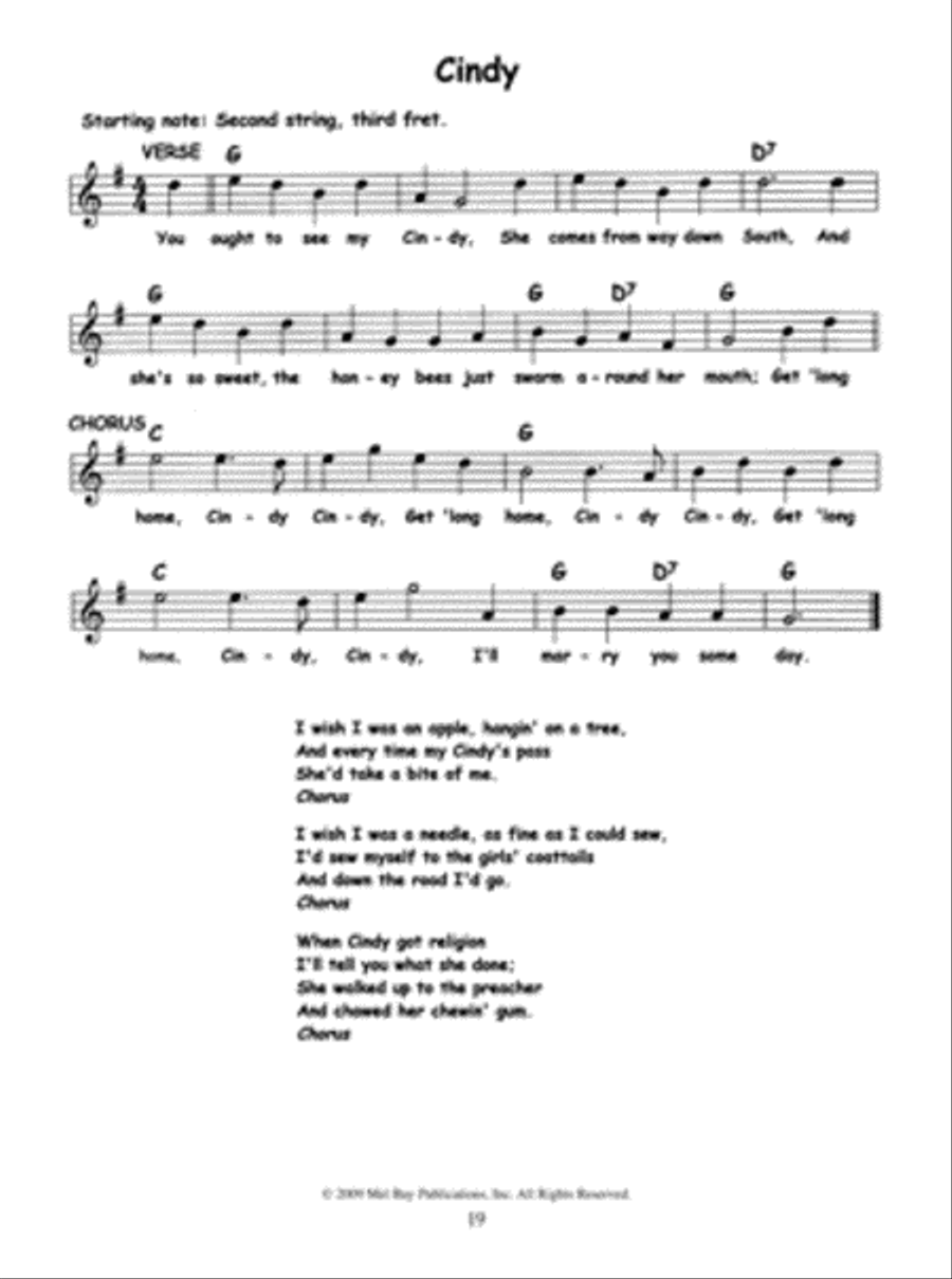 101 Three-Chord Children's Songs for Guitar, Banjo and Uke 5-String Banjo scores gallery preview page 3