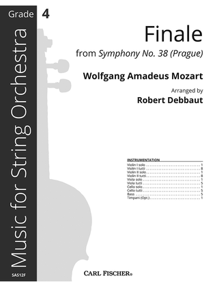 Book cover for Finale from Symphony No. 38