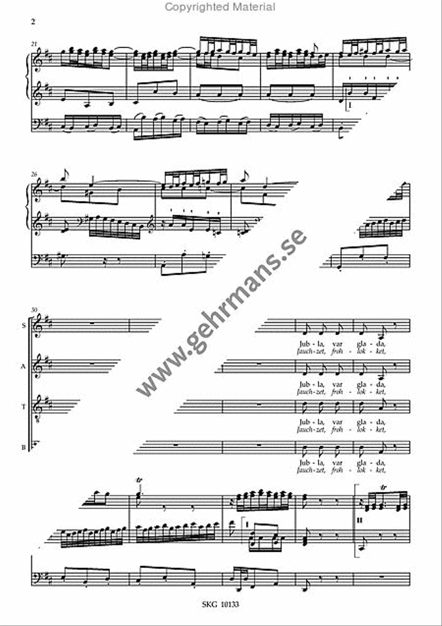 Juloratorium - Kor och orgel 4-Part scores gallery preview page 5