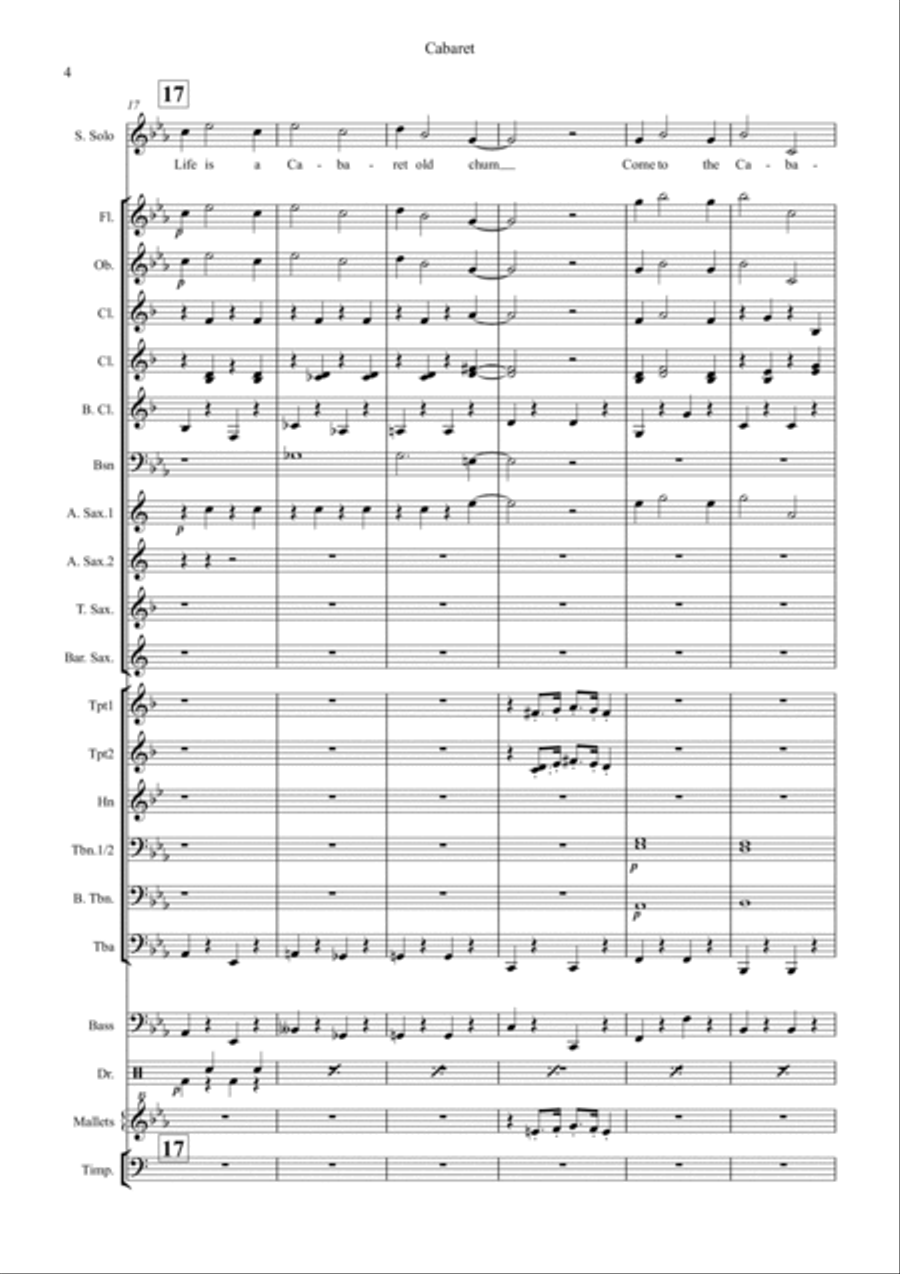Cabaret Concert Band scores gallery preview page 4