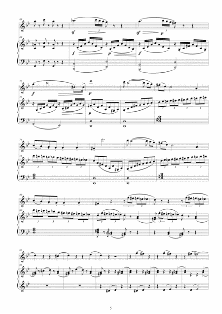 Mozart - Violin Sonata No.32 in B flat major K 454 for Violin and Piano - Score and Part Violin Solo scores gallery preview page 5