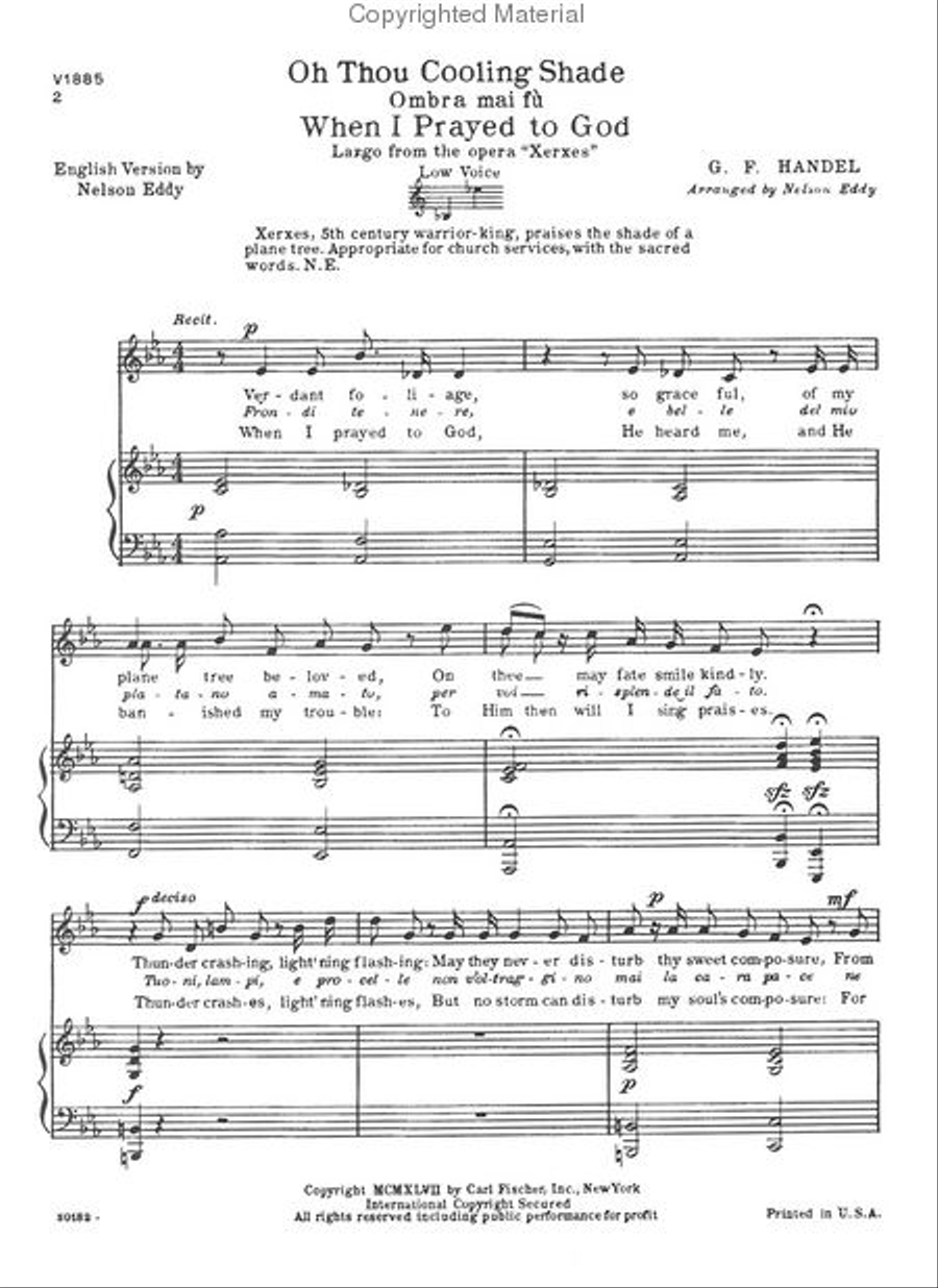 Oh Thou Cooling Shade Low Voice scores gallery preview page 2