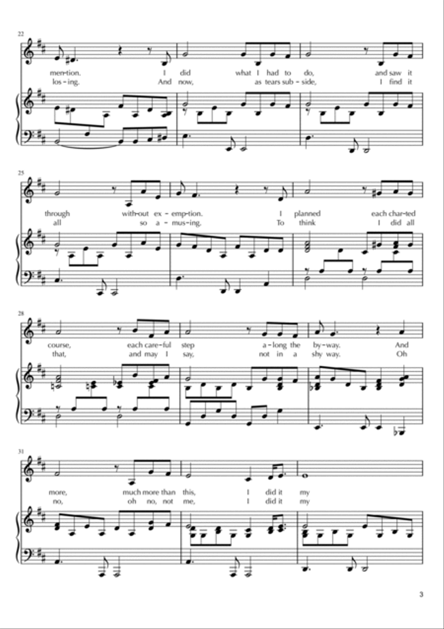 My Way Voice scores gallery preview page 3