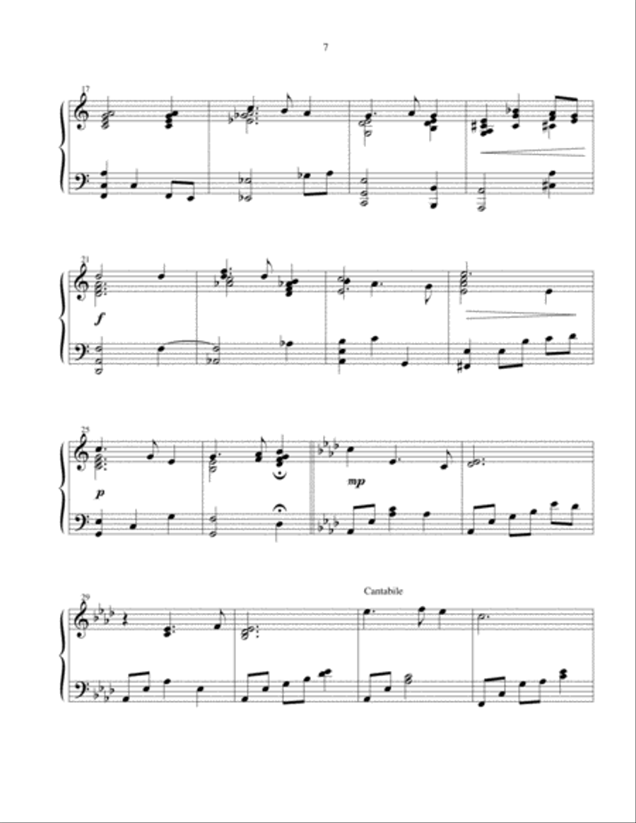 Silent Night - advanced piano solo Piano Solo scores gallery preview page 3