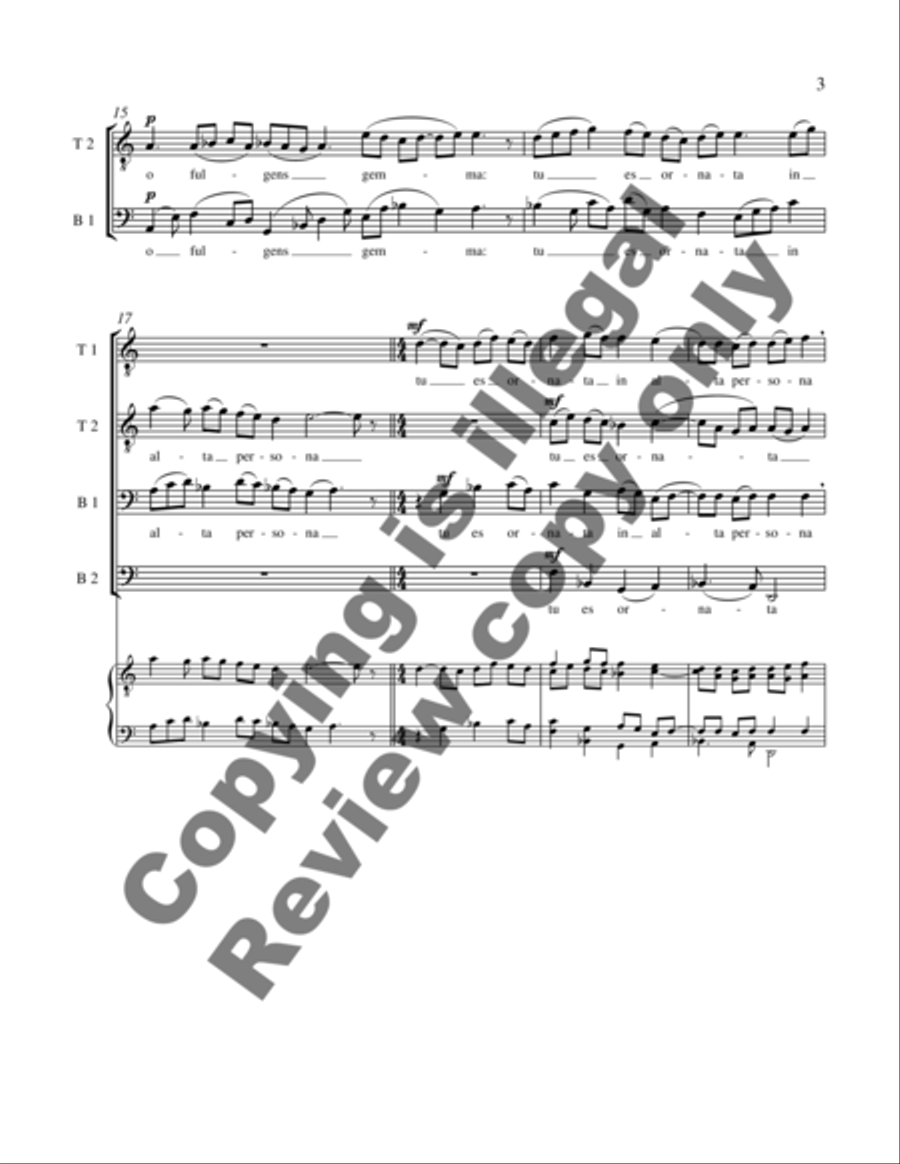 O coruscans lux stellarum TTBB scores gallery preview page 8