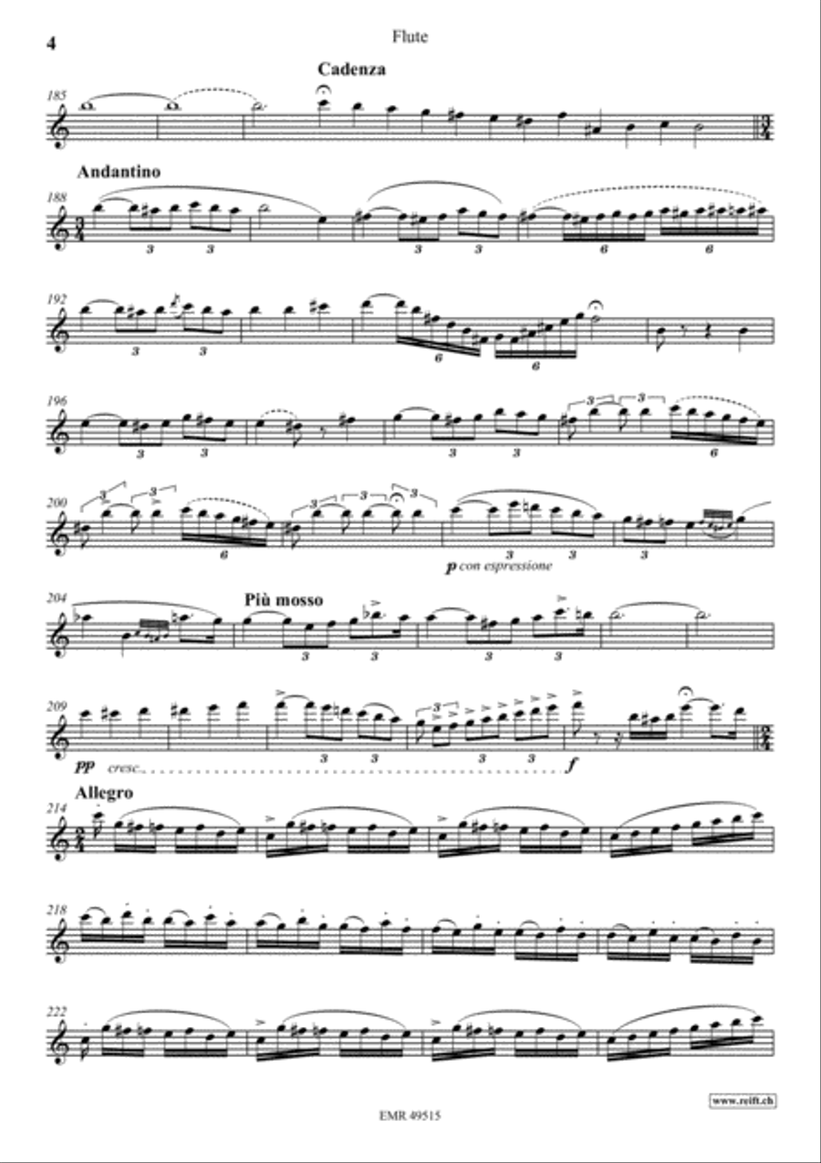 Concerto No. 2 Flute Solo scores gallery preview page 5