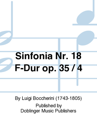 Sinfonia Nr. 18 F-Dur op. 35 / 4