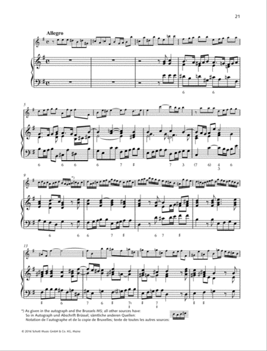 Sonata E minor Flute Solo scores gallery preview page 2