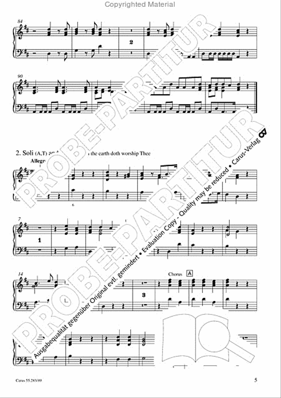 Te Deum for the Victory of Dettingen Organ scores gallery preview page 6