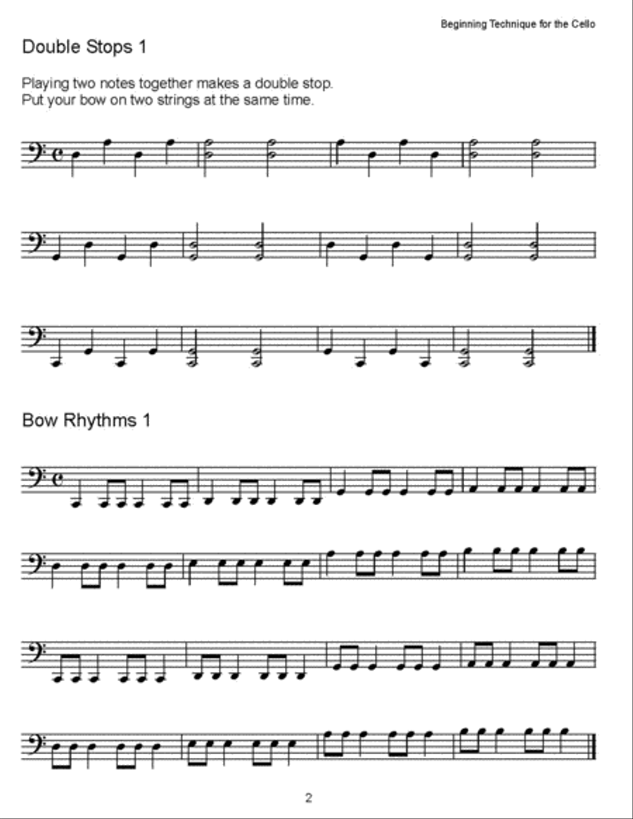 Beginning Technique for the Cello Cello scores gallery preview page 3