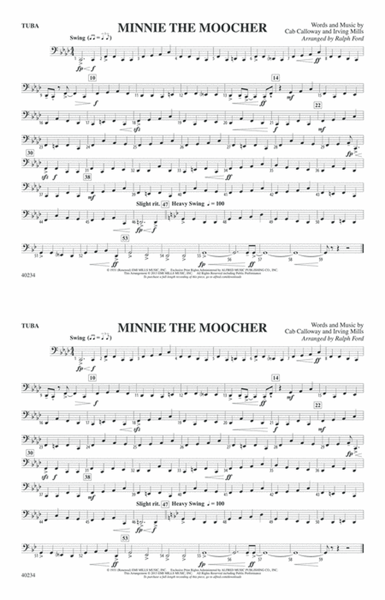 Minnie the Moocher: Tuba