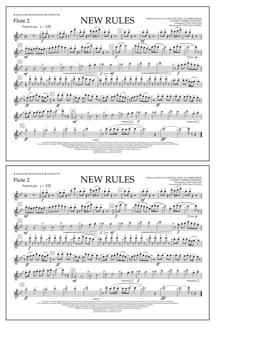 New Rules - Flute 2