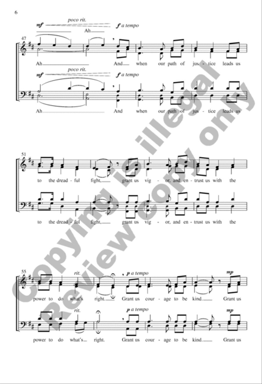 Until Love Is Spoken 4-Part scores gallery preview page 5