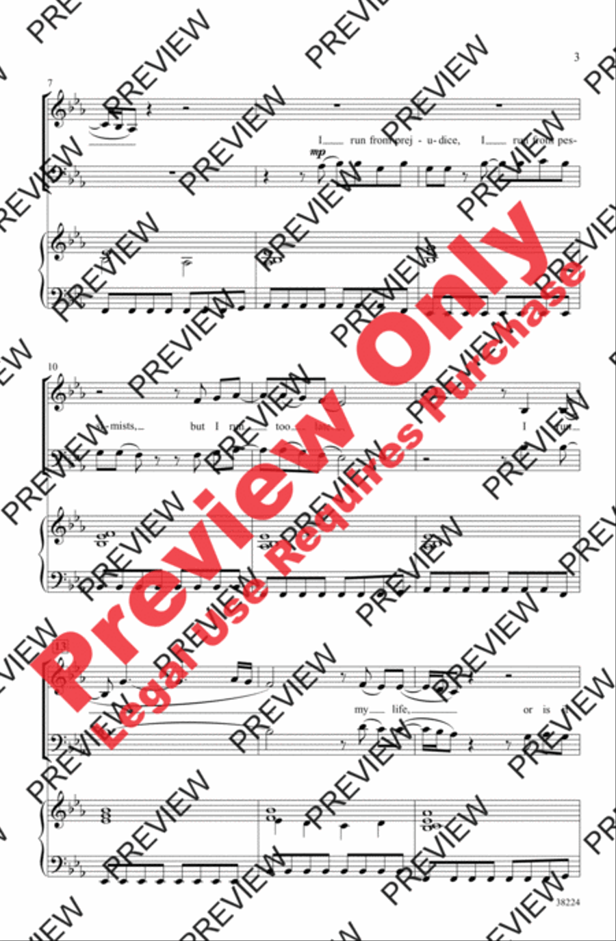 I Run to You: The Hits of Lady Antebellum 3-Part scores gallery preview page 3