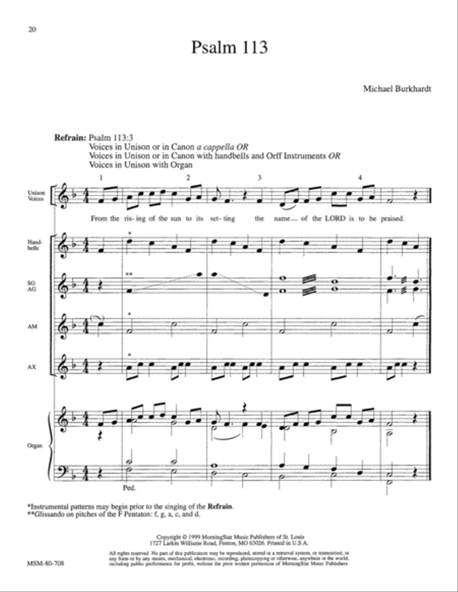 Psalm 113 SSA scores gallery preview page 2