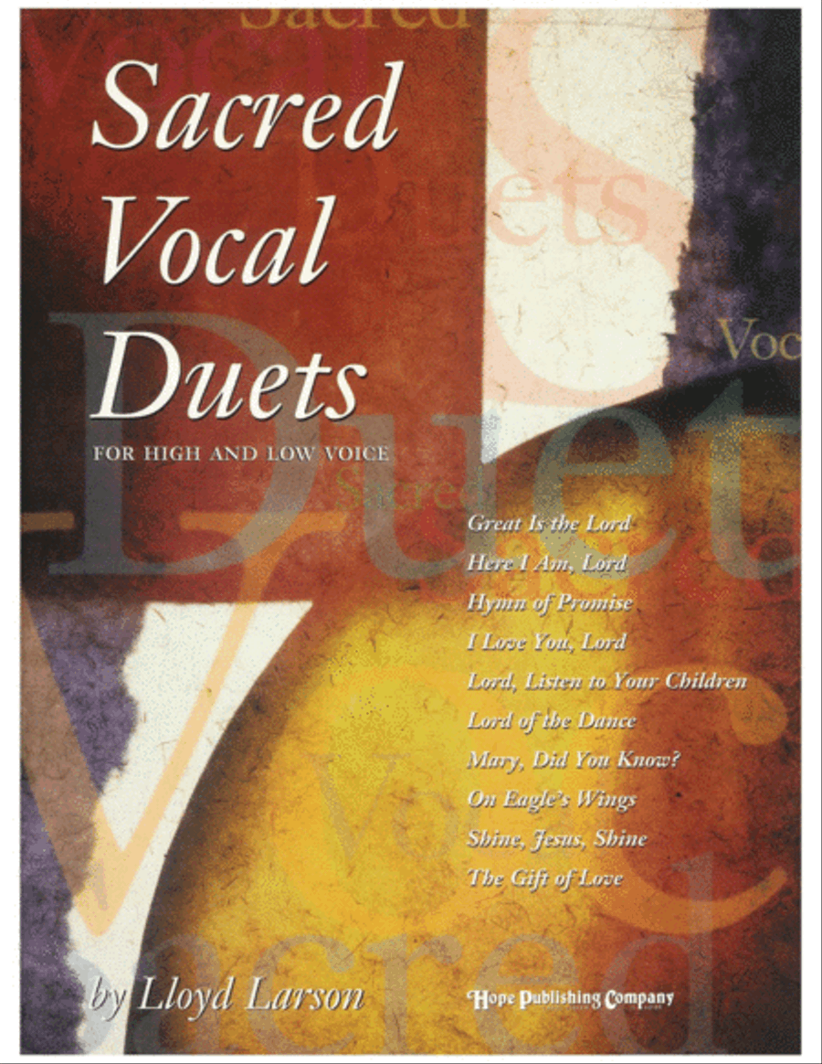 Sacred Vocal Duets (for High and Low Voice)-Digital Download High Voice scores gallery preview page 1