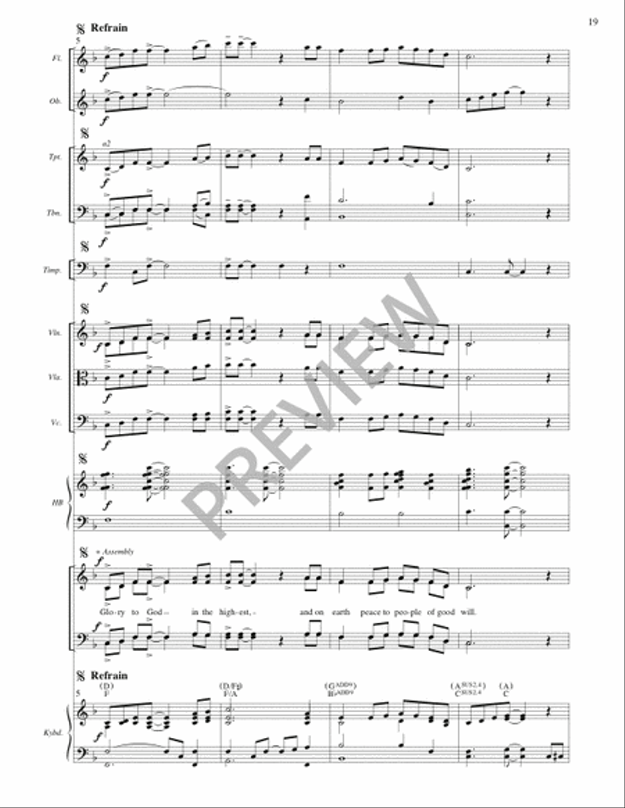 Mass of Plenty (Full Score) 4-Part scores gallery preview page 20