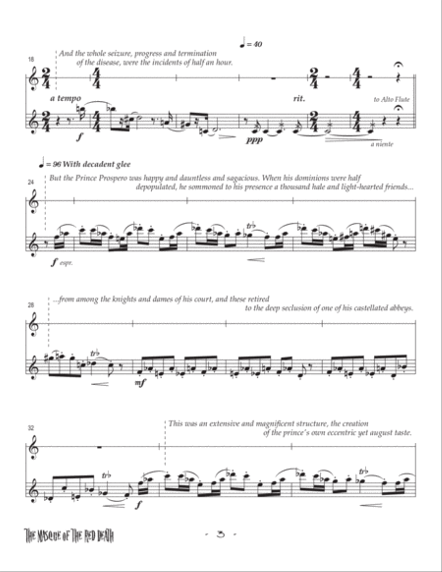 The Masque of the Red Death Chamber Music scores gallery preview page 2
