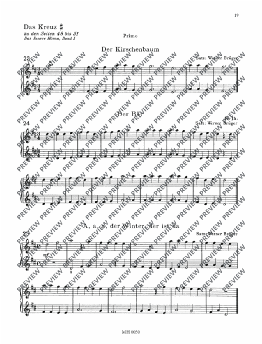 Das innere Hören Piano Solo scores gallery preview page 20