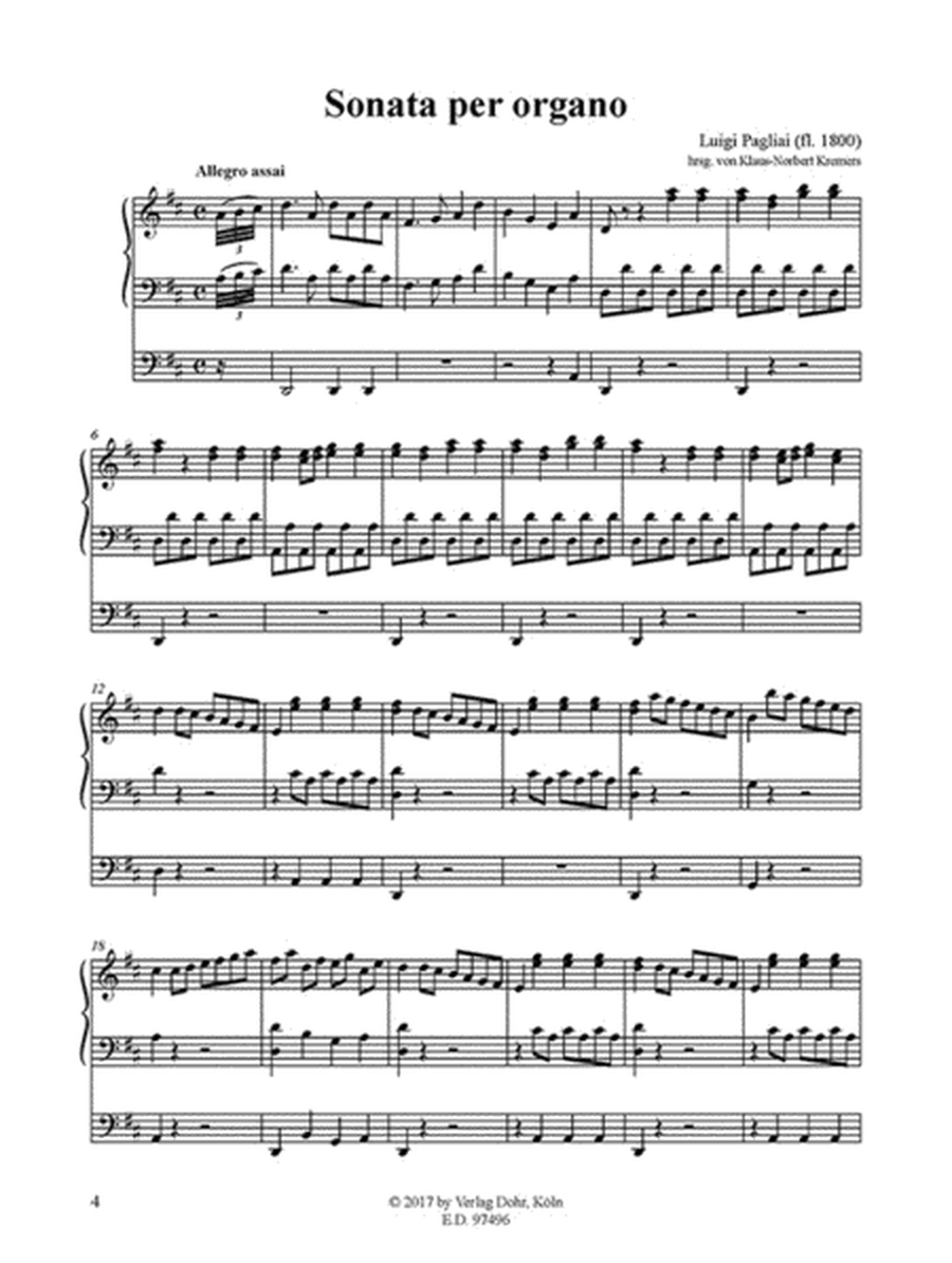 Sonata per organo (ca. 1800)